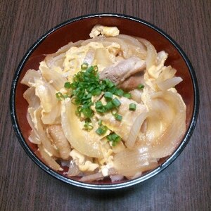 味染み玉ねぎの親子丼